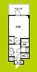 FIRSTFIORE天王寺筆ヶ崎EYE 1Kの間取図画像