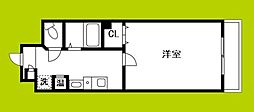 ドエル心斎橋 1Kの間取図画像