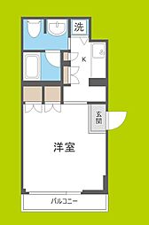 アーデンタワー南堀江 1Kの間取図画像