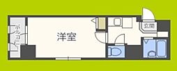 セレッソコート西心斎橋第2 1Kの間取図画像