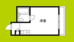 グランドハイツ東小橋 ワンルームの間取図画像