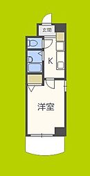 ノルデンハイム東三国3-B 1Kの間取図画像