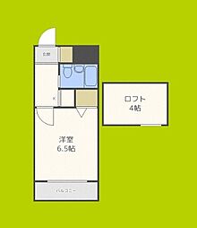 デイズハイツ八幡屋 1Kの間取図画像