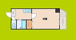 シティハイツ浪速 1Kの間取図画像