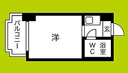 ルネッサンスガーデンヒルズ ワンルームの間取図画像