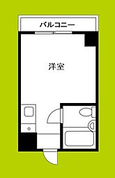 アパートメント天王寺 ワンルームの間取図画像