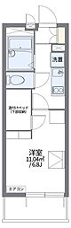 レオパレスグリーンメゾン 1Kの間取図画像