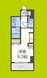 アーバネス淀川 ワンルームの間取図画像