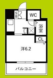 エステムコート新大阪6エキスプレイス 1Kの間取図画像