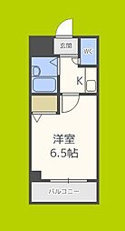 ベルエトワールK 1Kの間取図画像