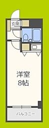 ライオンズマンション上本町第3 1Kの間取図画像