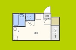 レバンガ新大阪ステーションフロントAP ワンルームの間取図画像