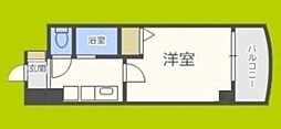 HOPECITY天神橋 1Kの間取図画像