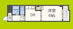 ミタカホーム8 1DKの間取図画像