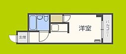 メダリアン巽 ワンルームの間取図画像