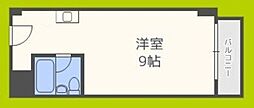 ビジネス新大阪 ワンルームの間取図画像