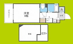 エステムコート新大阪3ステーションプラザ 1Kの間取図画像
