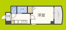 HOPECITY天神橋 1Kの間取図画像