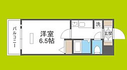 エステムコート大阪ベイエリア 1Kの間取図画像