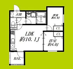 GRAND SEASON 2LDKの間取図画像