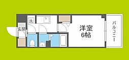 アドバンス大阪SERENO 1Kの間取図画像