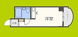 朝日プラザ緑橋2 ワンルームの間取図画像
