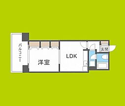 グランパスエクシード 1DKの間取図画像