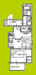 F Scemando SEAM 1DKの間取図画像