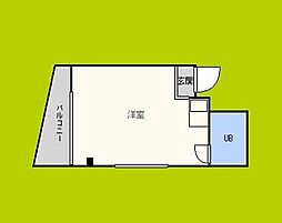 メゾン・ドアルベール ワンルームの間取図画像
