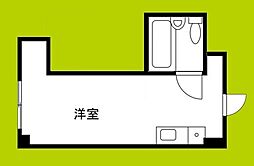 昭和グランドハイツ吉野 ワンルームの間取図画像