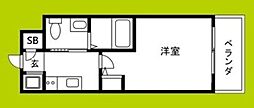 エスリード福島WEST 1Kの間取図画像