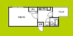ウェルネスコート 1Kの間取図画像