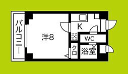 FDS住吉公園 1Kの間取図画像
