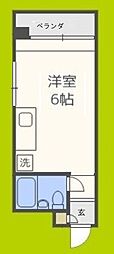 ファースト東中島 ワンルームの間取図画像