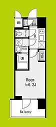 エスリード リュミエール大阪 1Kの間取図画像