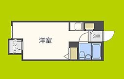 ローレルステート松屋町 ワンルームの間取図画像