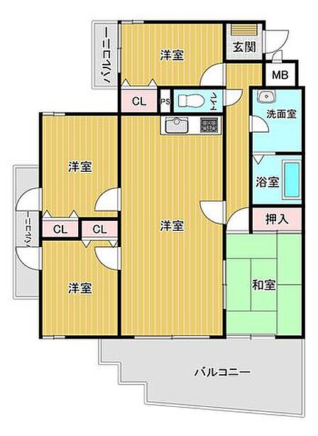 4LDK 間取り