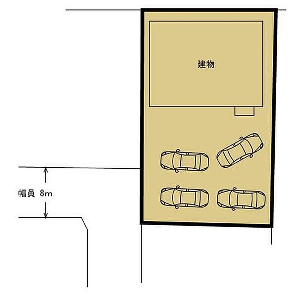 駐車場は4台になります。