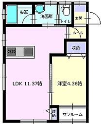 間取図画像 1LDK