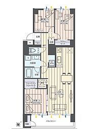 行徳ニューグランドハイツ 3LDKの間取図画像