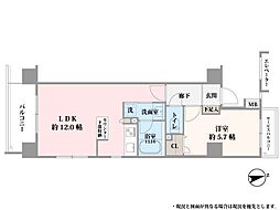 ザ・グランデレガーロ浅草 1LDKの間取図画像