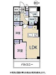 クレール駒込 2LDKの間取図画像