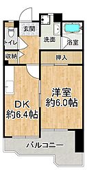 入江住宅 1DKの間取図画像