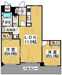 スカラーズハウス 2LDKの間取図画像