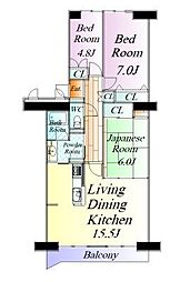 間取図画像 3LDK