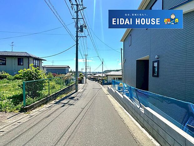 前面道路含む外観