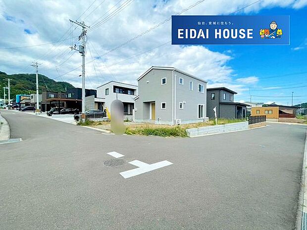 前面道路含む外観