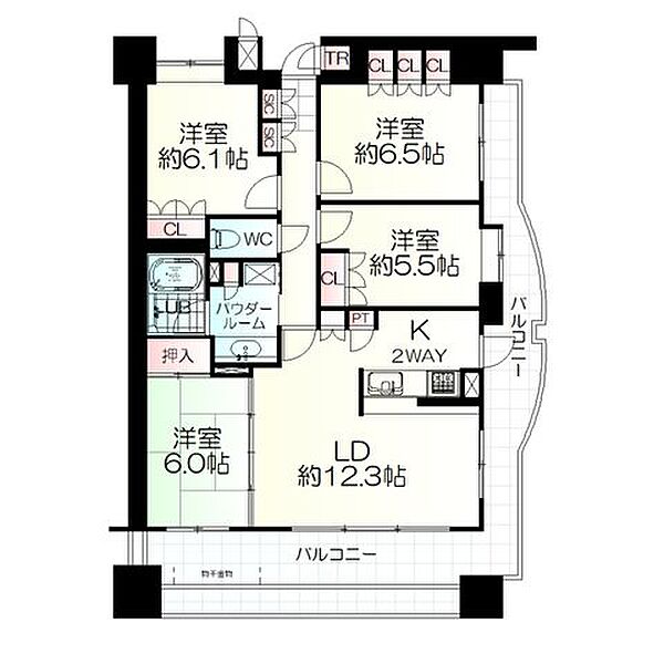 間取りを拡大表示