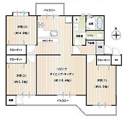 間取図画像 3LDK