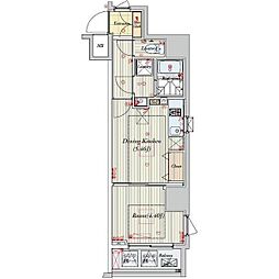 ビバリーホームズ根岸 2階1DKの間取り